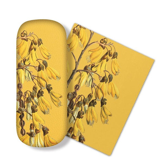 Glasses Case Vintage Botanical Kowhai