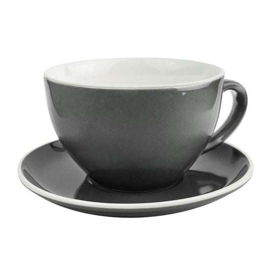 Cup & Saucer 280ml Grey