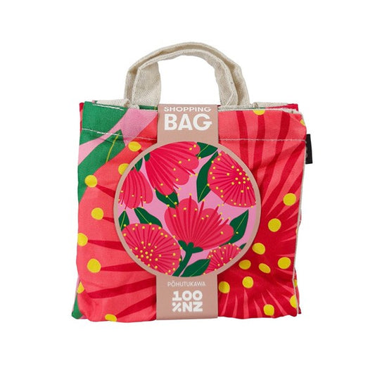 Shopping Bag Bright Pink Pohutukawa