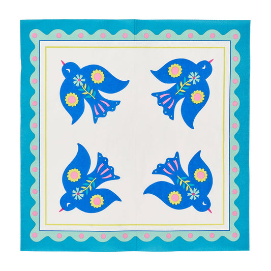 Paper Napkins Fiesta Bird