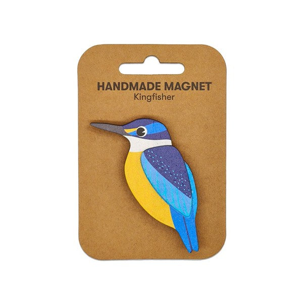 Wooden Magnet Kingfisher