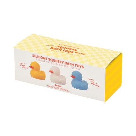 Silicone Squeezy Bath Toys Ducks 3 Piece