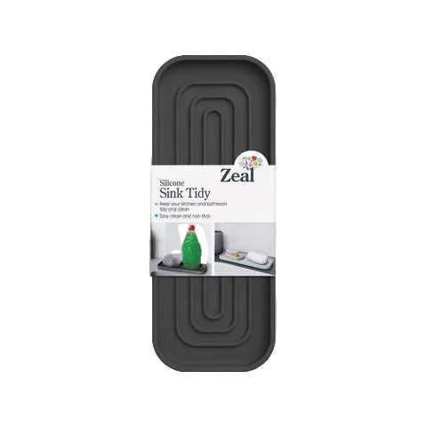 Silicone Sink Tidy Dark Grey