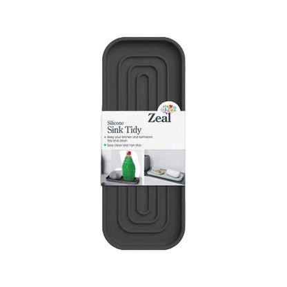 Silicone Sink Tidy Dark Grey