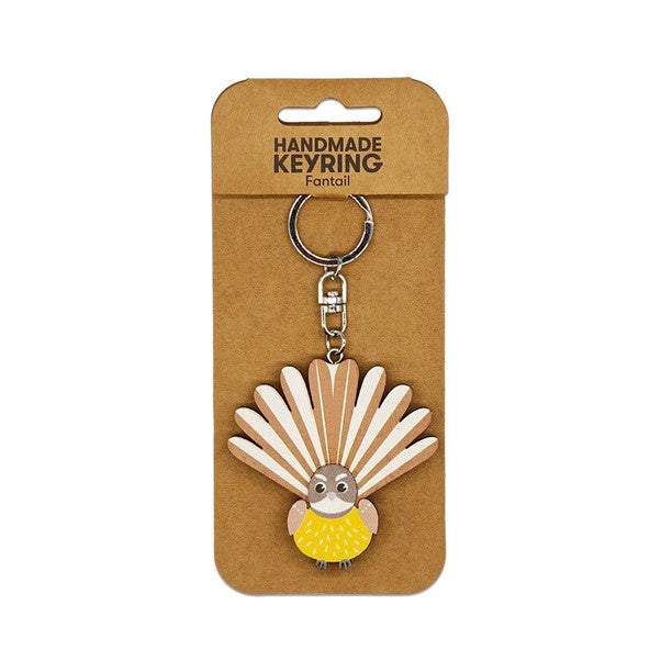 Wooden Keyring Fantail