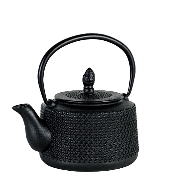 Teapot Cast Iron Emperor Hobnail Black