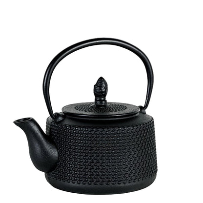 Teapot Cast Iron Emperor Hobnail Black