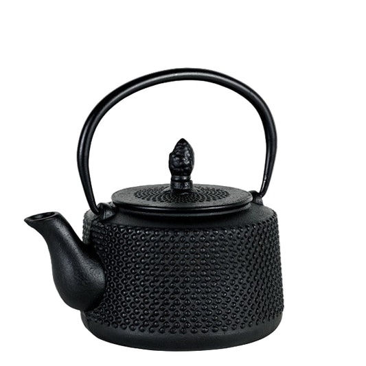 Teapot Cast Iron Emperor Hobnail Black