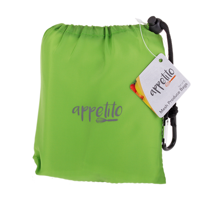 Mesh Produce Bag Set w' Pouch Green