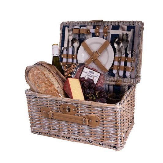 4 Person Picnic Basket Hampton Stripe