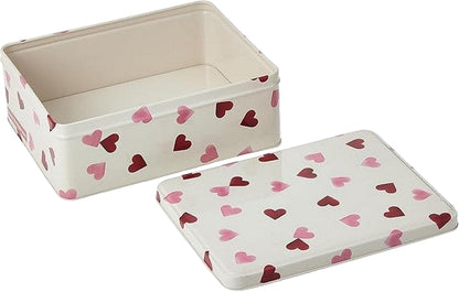Pink Heart Deep Rect Tin