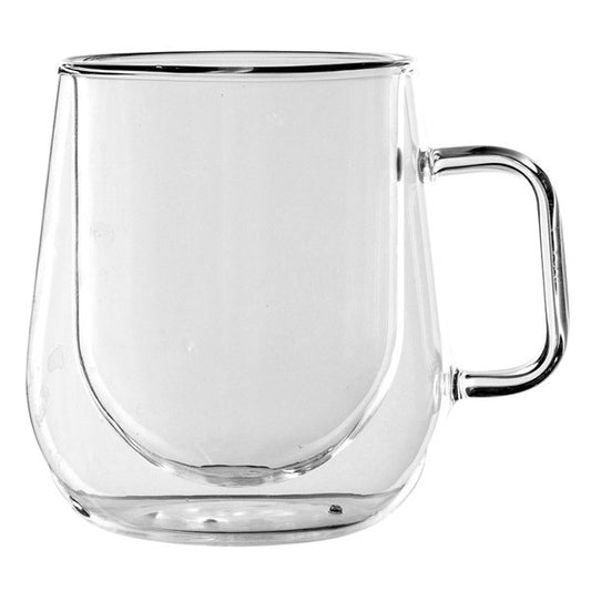 Latte Glass Double Walled Set 2