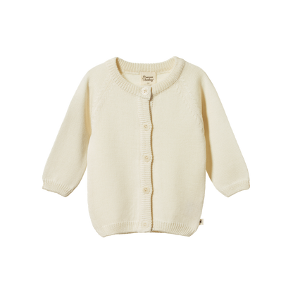 Merino Knit Cardigan Natural