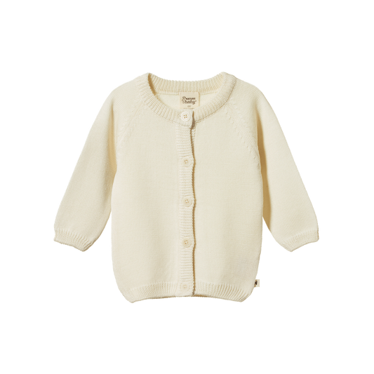 Merino Knit Cardigan Natural