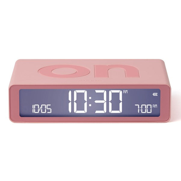 Flip Rubber Alarm Clock Pink