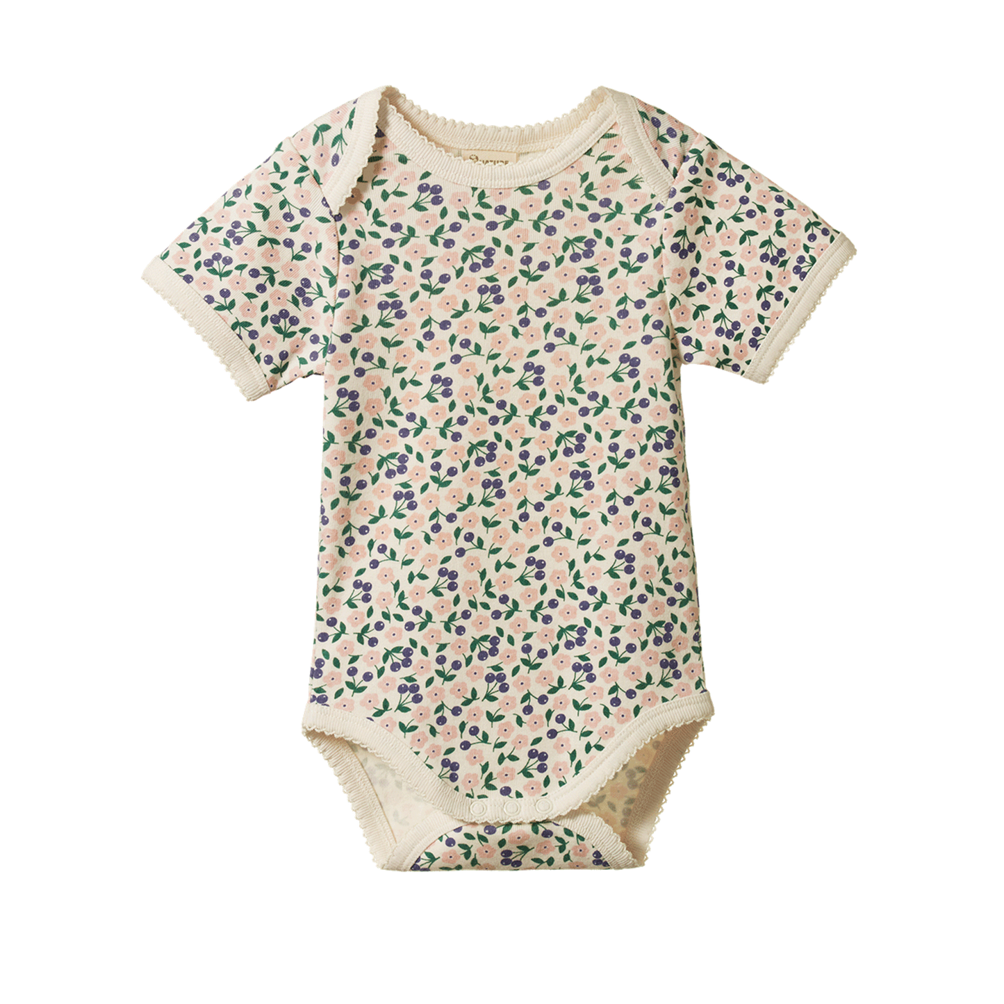 Cotton Short Sleeve Bodysuit Briarwood