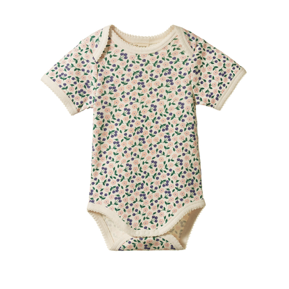 Cotton Short Sleeve Bodysuit Briarwood