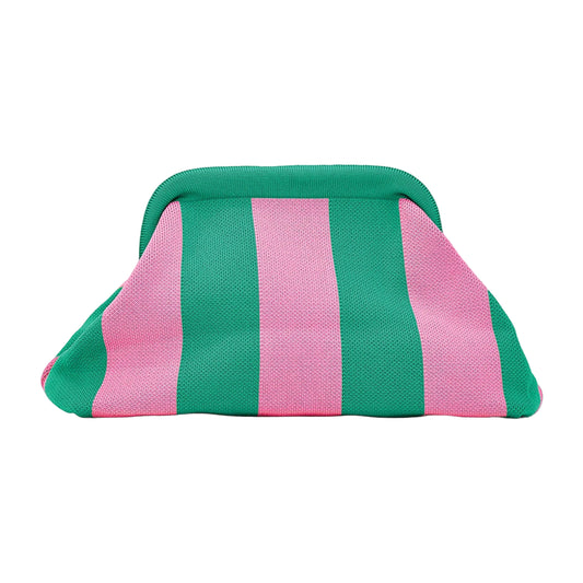 Dumpling Clutch Pink/Green