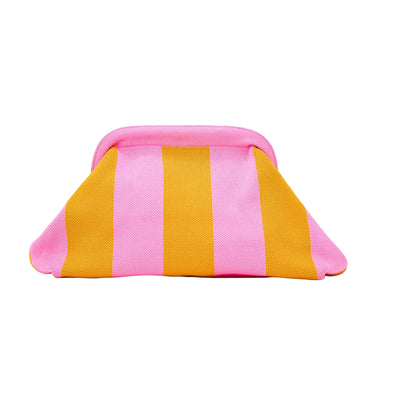 Dumpling Clutch Orange/Pink
