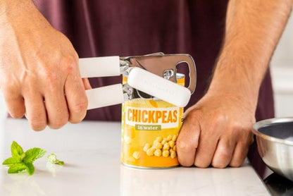 Classic Multifunction Can Opener Porcelain White
