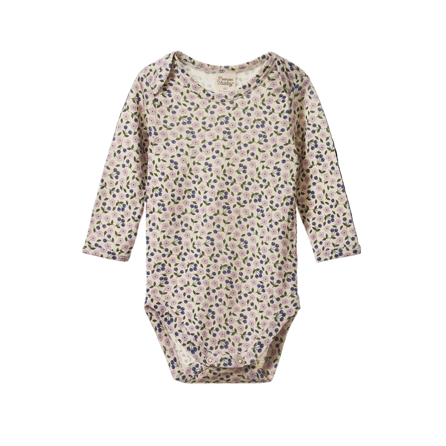Merino Long Sleeve Bodysuit Briarwood Lilac