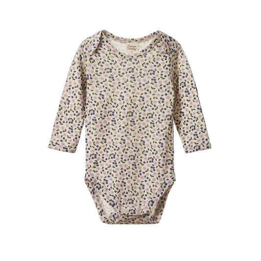 Merino Long Sleeve Bodysuit Briarwood Lilac