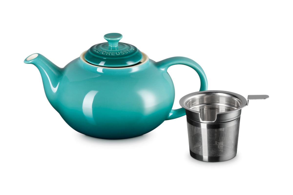 Teapot w Stainless Steel Infuser Bleu Riviera