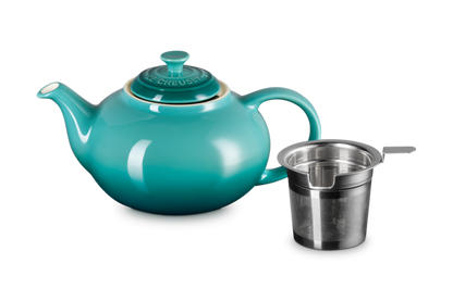 Teapot w Stainless Steel Infuser Bleu Riviera
