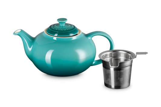 Teapot w Stainless Steel Infuser Bleu Riviera