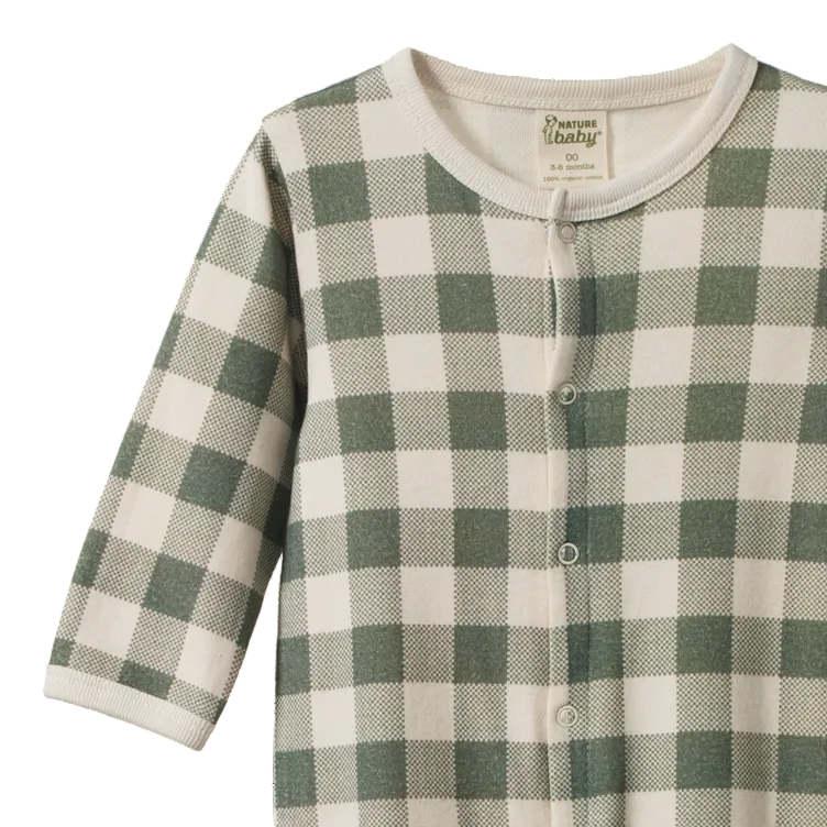 Cotton Stretch & Grow Crispin Check