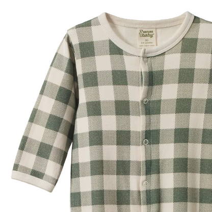 Cotton Stretch & Grow Crispin Check