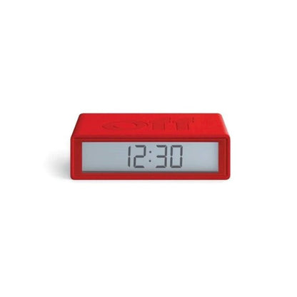 Flip Rubber Alarm Clock Red