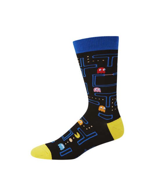 Men's Bamboo Sock - Pac Man