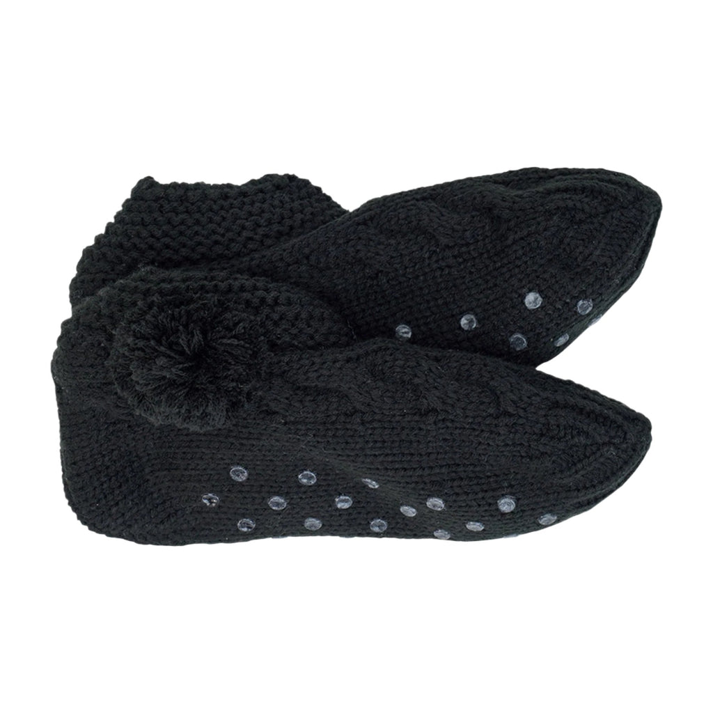 Slouchy Slippers Black