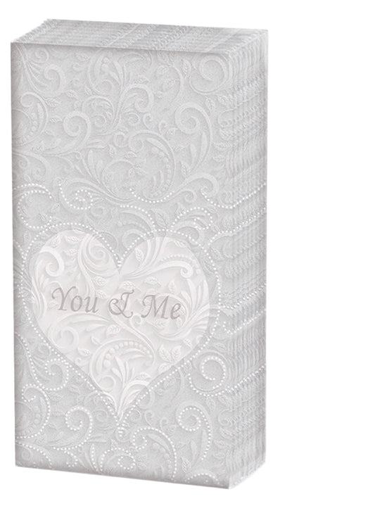 Handkerchief Tissues You & Me Champagne