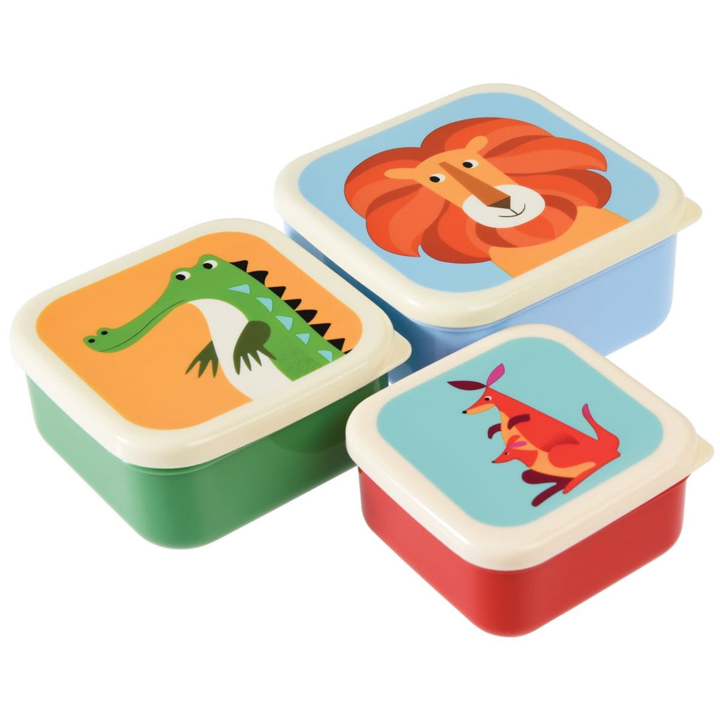 Snack Boxes set of 3 - Colourful Creatures