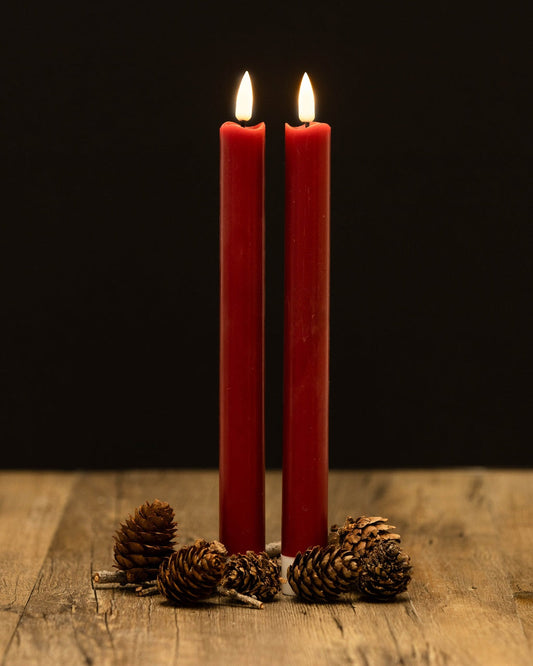 Red LED Table Candle 2pack