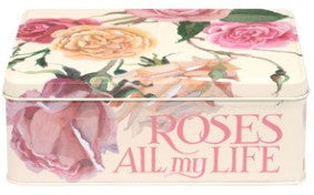 EB Roses All My Life Deep Rect Tin