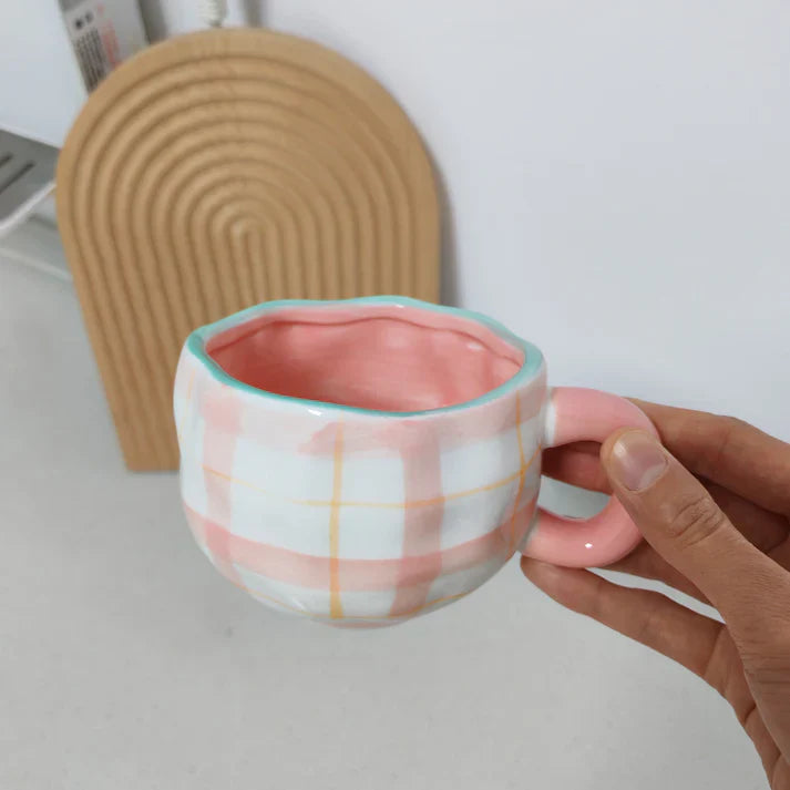 Alice Mug Check Pink