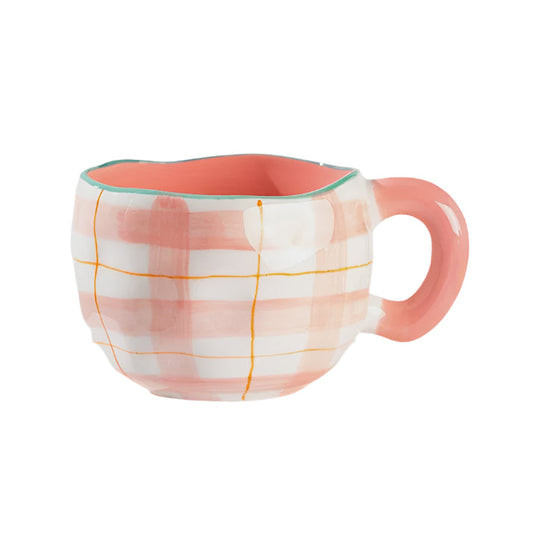 Alice Mug Check Pink
