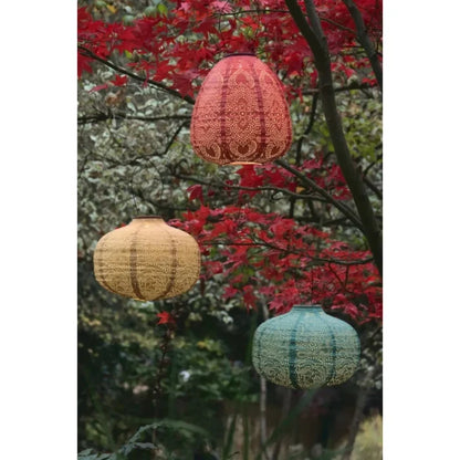 Solar Lantern Teal Pumpkin