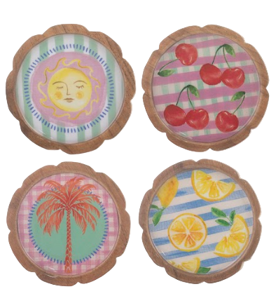 Capri 4pk Coaster