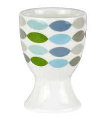 Egg Cup Blue Ovals