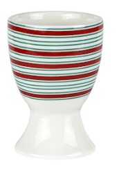 Egg Cup Blue Red Stripe