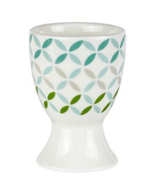 Egg Cup Blues Abstract Flower