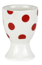 Egg Cup Red Dots