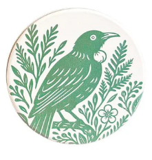 Magnet Woodcut Tui
