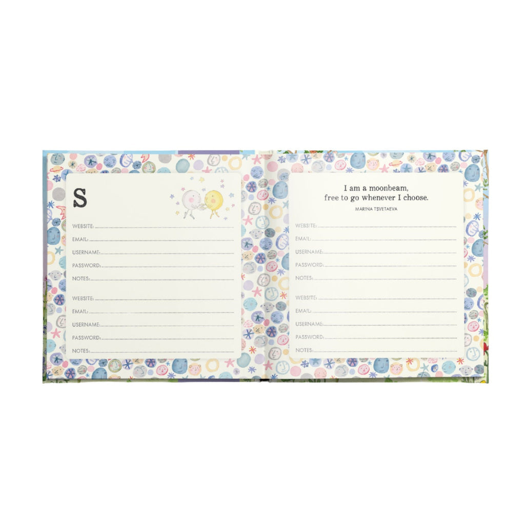 Forget-Me-Not Password Journal