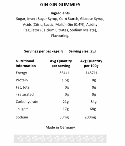 Gin Gin Jar Gummies Tipsy Treats