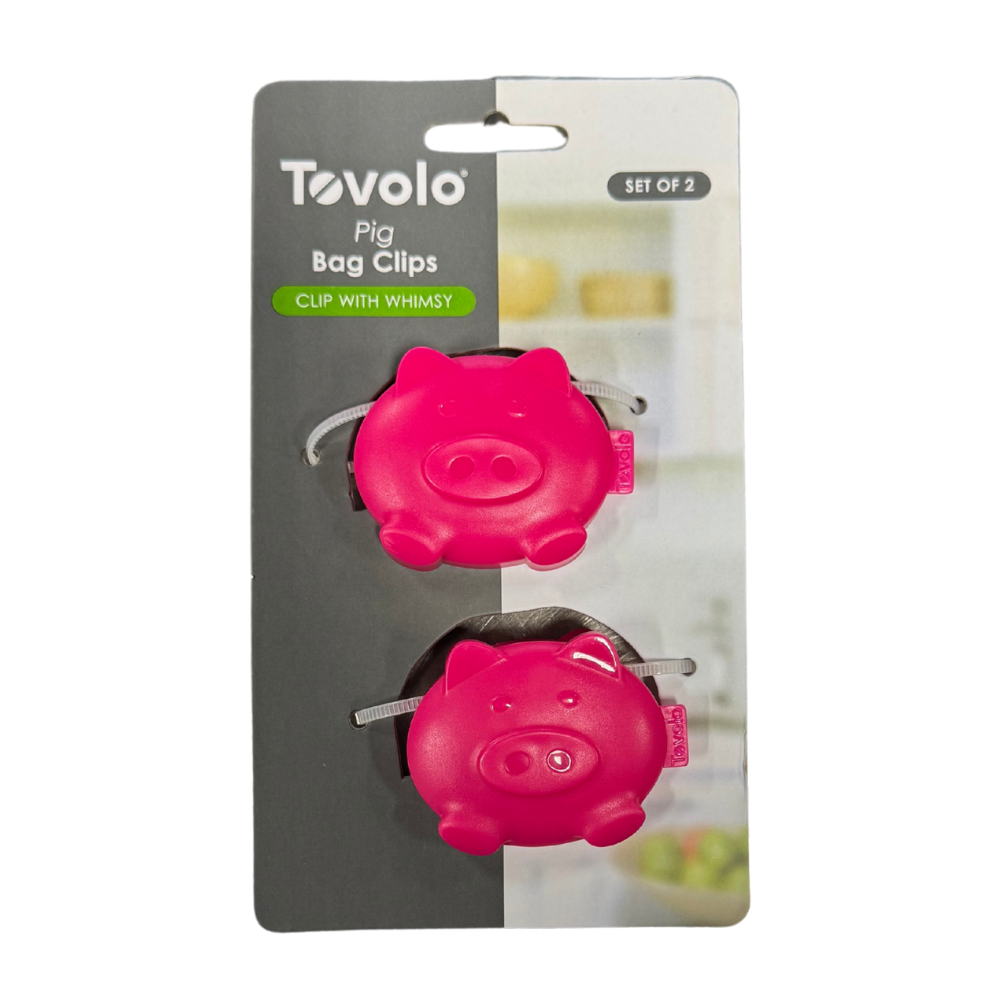 Bag Clips Pink Pig